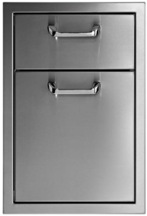 LYNX® Professional Classic 16" Stainless Steel Double Drawer-0