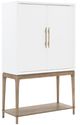 Legacy Classic Melrose Cloud White/Dessert Oak Bar Console-0