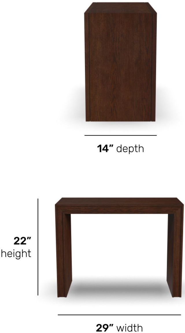 Flexsteel® Waterfall Walnut Brown Accent Table-2