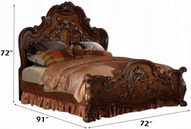 ACME Furniture Dresden Cherry Oak Queen Panel Bed-2