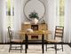 Intercon Newport Natural Oak Drop Leaf Dining Table with Black Base-1