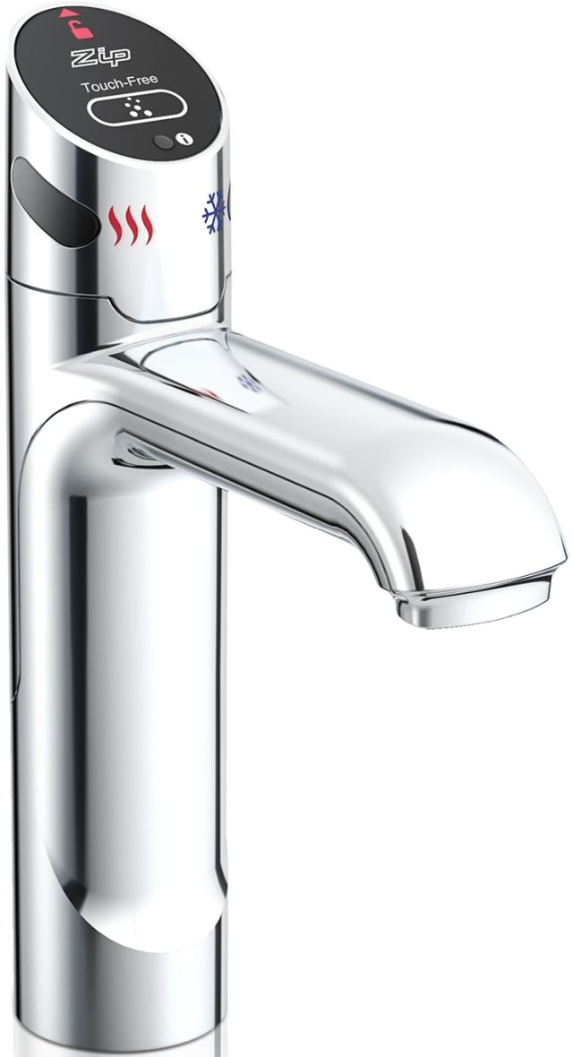 Zip® Water HydroTap Touch-Free Wave Boiling, Chilled, Sparkling Kit in Bright Chrome-0