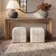 Uttermost® Joie Porcelain Plaid Ottoman-1