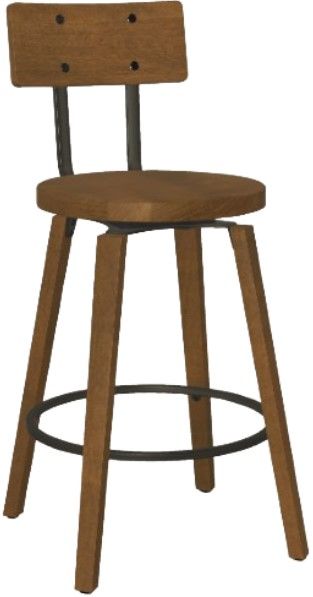 Amisco Customizable Esteban Swivel Counter Stool-0