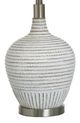 StyleCraft Ridged White Wash Table Lamp-1
