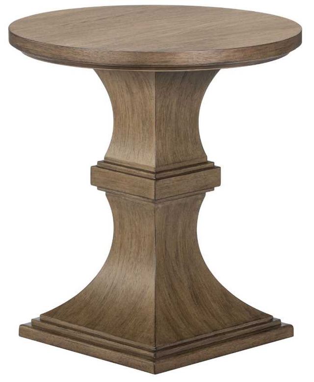 Liberty Furniture Artisan Home Sienna Stone Round Chairside Table-3