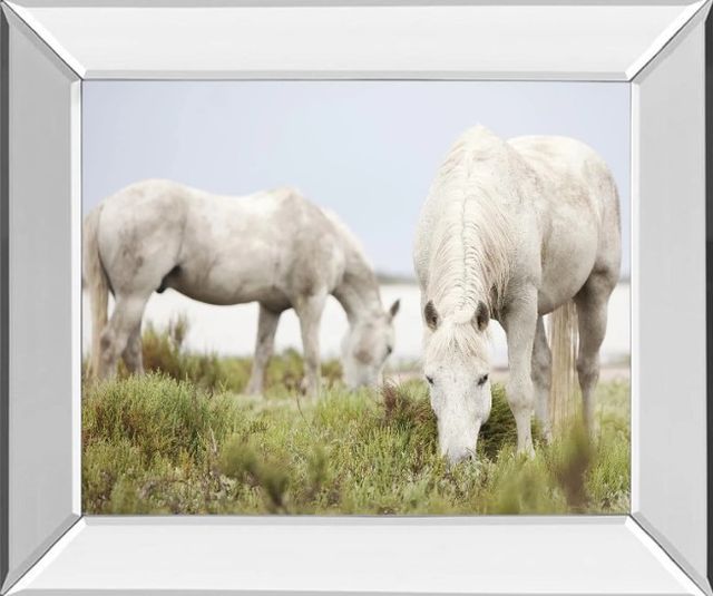 Classy Art Peace by Irene Suchocki Mirrored Frame Wall Art-0