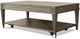 Riverside Furniture Dara Gray Wash Rectangular Coffee Table-0
