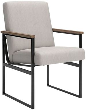 Signature Design by Ashley® Montia Beige/Gunmetal Gray Home Office Desk Chair