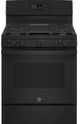 GE® 30" Black Free Standing Natural Gas Range-0