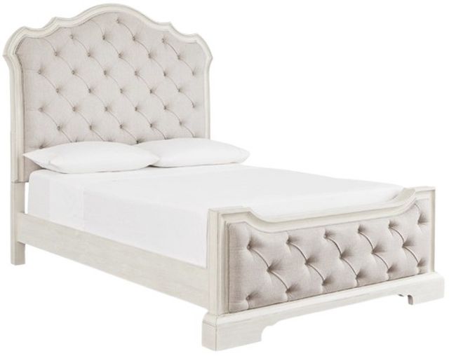 Signature Design by Ashley® Arlendyne Antique White Queen Upholstered Panel Bed