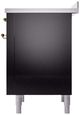Ilve® Nostalgie II Series 36" Glossy Black Pro Style Induction Range-4