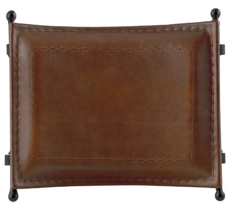 Martin Svensson Saddle Seat Black/Cinnamon Accent Stool-4