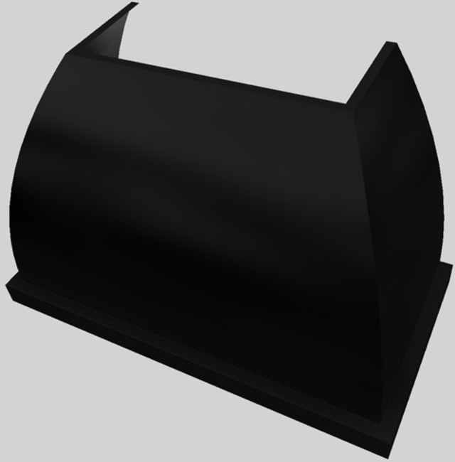 Vent-A-Hood® Designer Series 48" Black Wall Mounted Range Hood-3