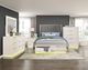 Homelegance® Noctis Beige/Gray Eastern King Platform Bed with Footboard Storage-1