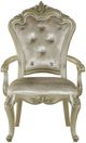 New Classic® Home Furnishings Monique Champagne/Silver Dining Arm Chair-2