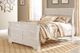 Signature Design by Ashley® Willowton Whitewash Queen Sleigh Bed-2