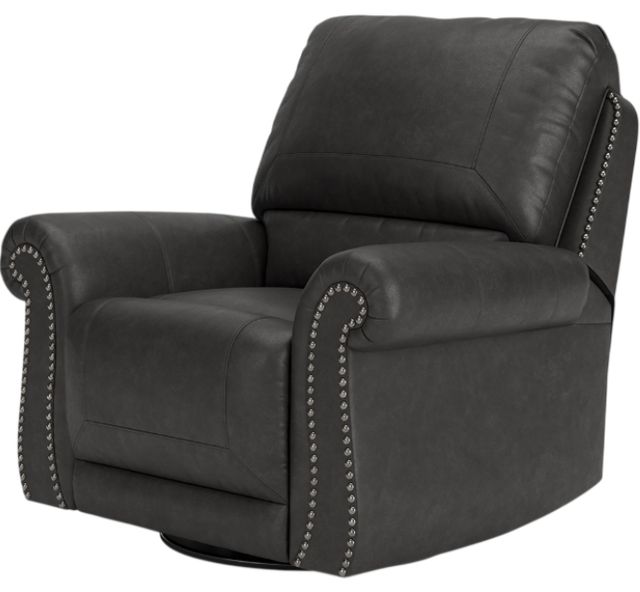 Signature Design by Ashley® Chasemore Granite Manual Swivel Glider Recliner-4