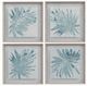 Bassett Mirror Burlap 4-Piece Ocean Palm Framed Print Set-0