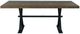 International Furniture Direct Town Brown/Gray Dining Table with Black Base-2