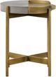 Armen Living Dua Antique Brass End Table-2