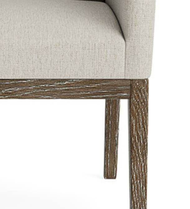 Bassett® Furniture Customizable BenchMade Holt Oak Upholstered Dining Arm Chair-1