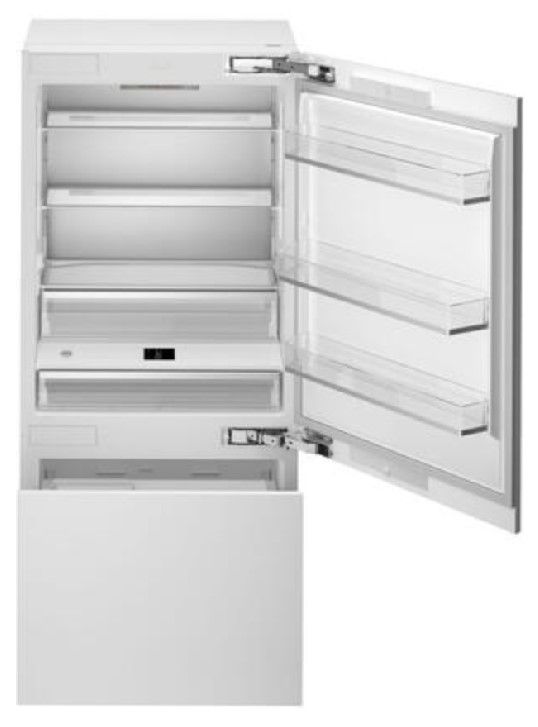 Bertazonni 36 in. 19.8 Cu. Ft. Panel Ready Built In Counter Depth Bottom Freezer Refrigerator-0