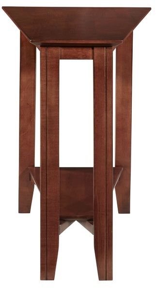 Durham Furniture Solid Accents Victorian Mahogany Eclectic Shelf Wedge Table