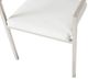 Michael Amini® State St. Stainless Steel/White Arm Chair-3