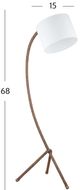 Bassett Mirror Arturo Natural Floor Lamp-2