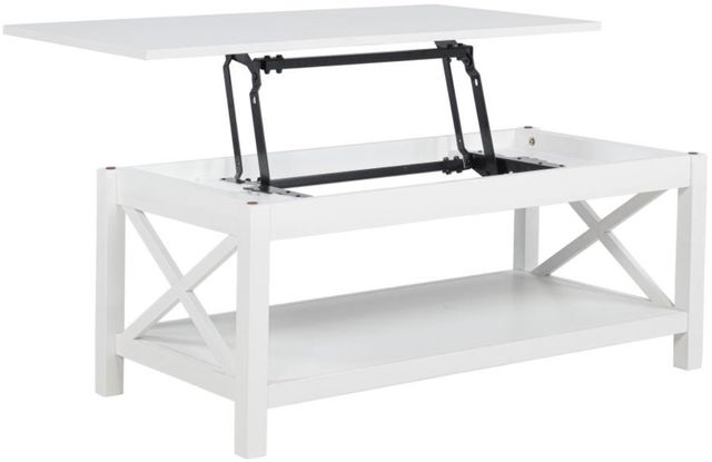 Coaster® Skyview White Rectangular Lift Top Coffee Table-1