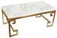 A & B Home Phoenecian Nights Gold/White Marble Coffee Table-0