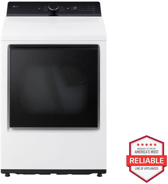 LG 7.3 Cu. Ft. Alpine White Electric Dryer-1