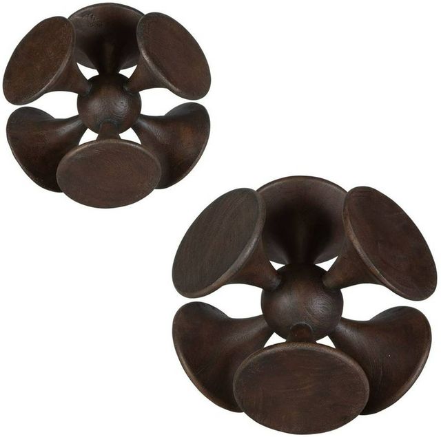 Uttermost® Balanced Harmony 2-Piece Dark Walnut Sculpture Set-2