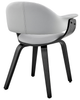 Armen Living Adalyn Gray/Black Dining Chair-2