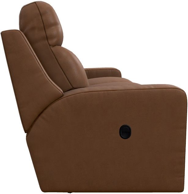La-Z-Boy® Emmons Oak Leather Manual Reclining Sofa-3
