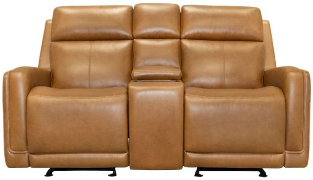 Flexsteel® Alister Sedona Leather Power Gliding Recliner Loveseat with Console-3
