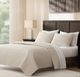 HiEnd Accents Farah 3-Piece Beige King Bedding Bundle-1