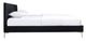 Mazin Furniture Melina Black Queen Upholstered Platform Bed-2