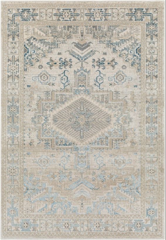 Surya Impulse Deep Teal/Taupe 4'x6' Area Rug-0