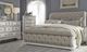 Liberty Furniture Abbey Park 4-Piece Antique White/Weathered Brown King Upholstered Sleigh Bed Set-1