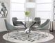Cramco Nobel 5-Piece Charcoal/Chrome Dining Set-0