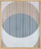 Moe's Home Collection Delight Blue/Brown Abstract Print-0