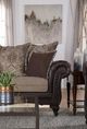 Coaster® Elmbrook Brown Upholstered Rolled Arm Sofa -1