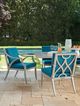 Tommy Bahama® Outdoor Silver Sands Oyster Shell Dining Arm Chair-2