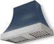 La Cornue CornuFé Cascade 36" Winter Sky Wall Mounted Range Hood with Satin Chrome Trim-0