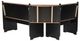 Linon Ardmore 3-Piece Black/Pecan Nook Set-5