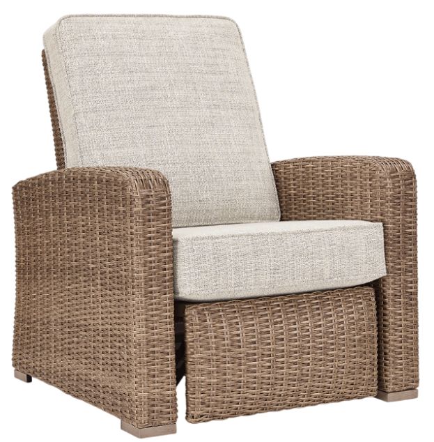Signature Design by Ashley® Beachcroft Beige Aluminum/Fabric/Resin Outdoor Recliner-1