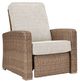 Signature Design by Ashley® Beachcroft Beige Aluminum/Fabric/Resin Outdoor Recliner-1