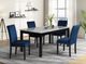 New Classic® Home Furnishings Celeste 5-Piece Blue Dining Set-1